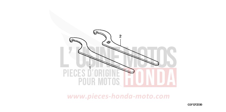 OUTILS de CR85R "Grandes Roues" EXTREME RED (R292) 2007